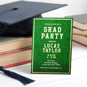 Green Turf Sports Theme Grad Party