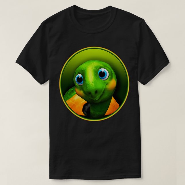 Green Turtle Baby 3D T-Shirt (Design Front)