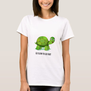 Green turtle & calligraphy T-Shirt