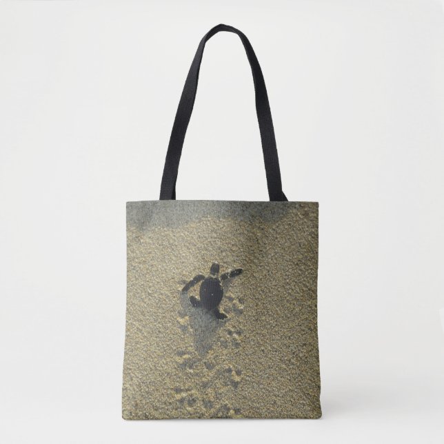 Green Turtle, (Chelonia mydas), hatchling Tote Bag (Front)