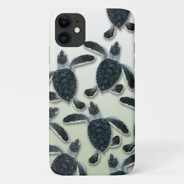 Green Turtle iPhone Case (Back)