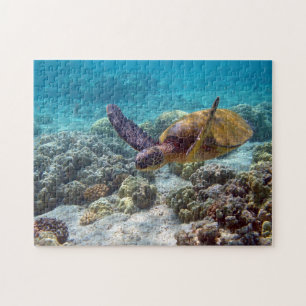 Green Turtle Jigsaw Puzzle