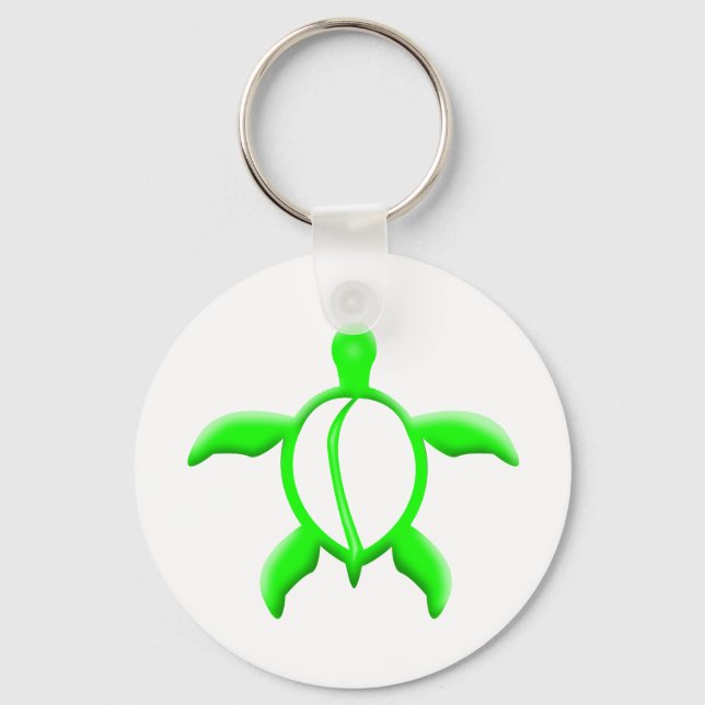 green turtle key ring (Front)