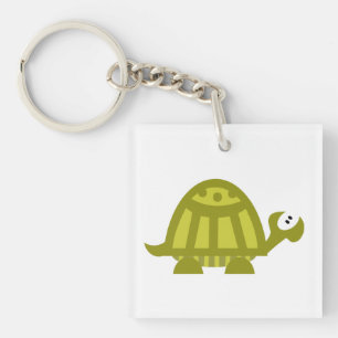 Green Turtle Key Ring