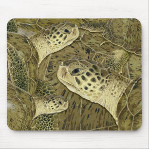 Green Turtle Mouse Pad