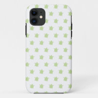 Green Turtle Pattern iPhone Case