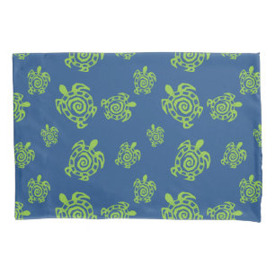 Green Turtle Pattern Pillowcase