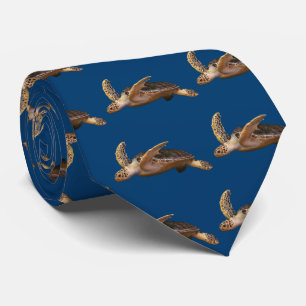 Green turtle tie
