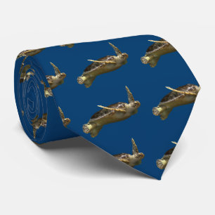 Green turtle tie