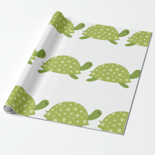Green Turtle Wrapping Paper