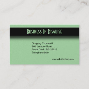 Green Two Sided Business Card