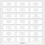 Green Typography Wedding Guest Address Labels<br><div class="desc">These green typography wedding guest address labels are great for a simple and elegant wedding. The green and white vintage typography gives it a classy formal touch. Keep it as is,  or choose to personalise it with artwork or graphics of your choice.</div>