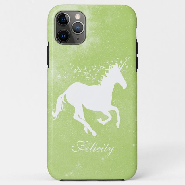 Green Unicorn Personalised Case-Mate iPhone Case (Back)