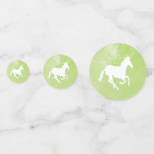 Green Unicorn Wedding Table Confetti