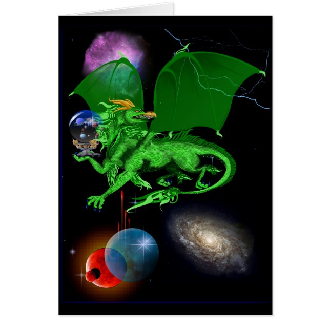 Green Universe Dragon Card (Front)