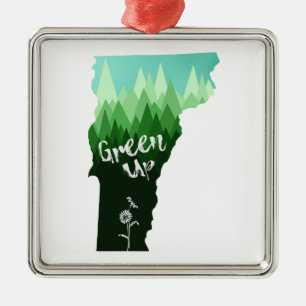 Green Up Vermont Metal Tree Decoration