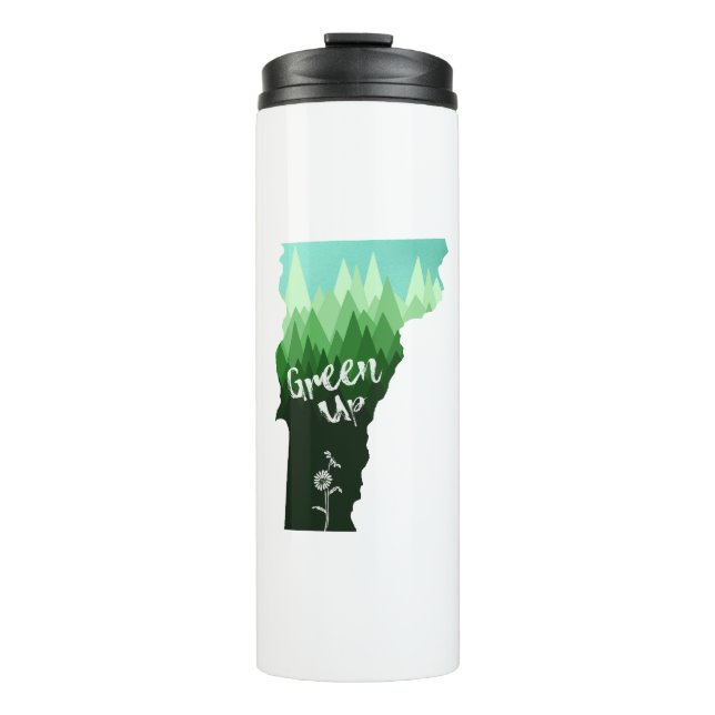 Green Up Vermont Thermal Tumbler (Front)