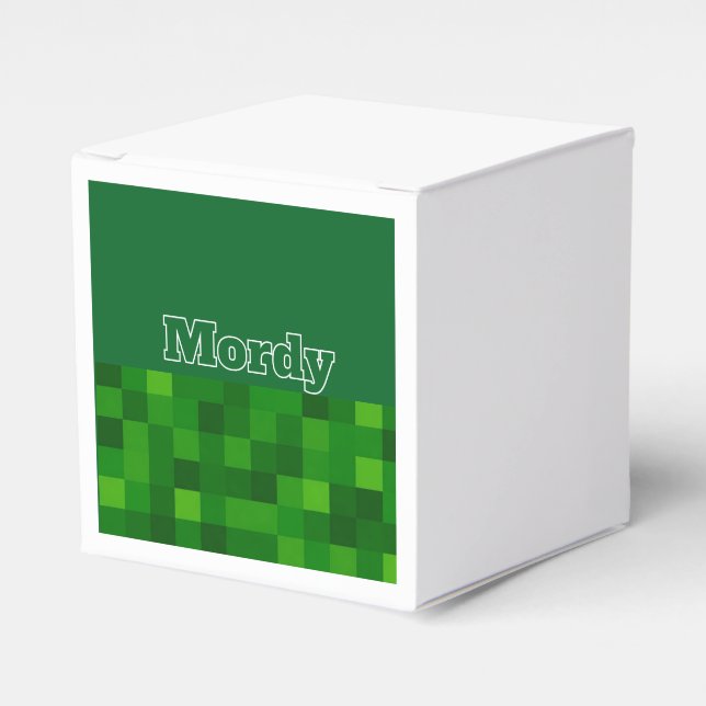 Green upsherin favour box (Front Side)