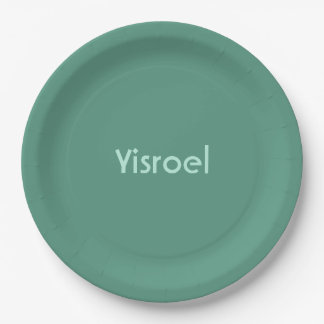 Green upsherin plate