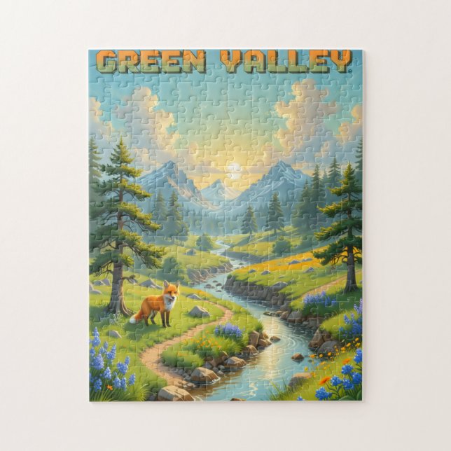 Green Valley  Jigsaw Puzzle (Vertical)
