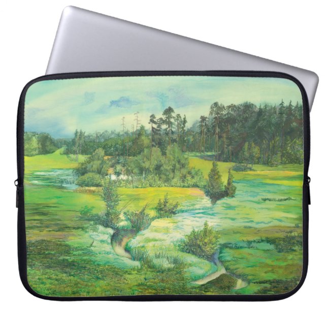 green valley laptop sleeve (Front)