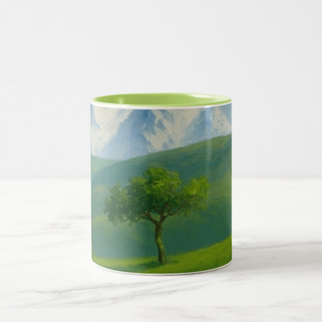 Green Valley Tree Accent Mug (Center)