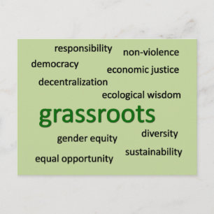 Green values & philosophy 2 postcard