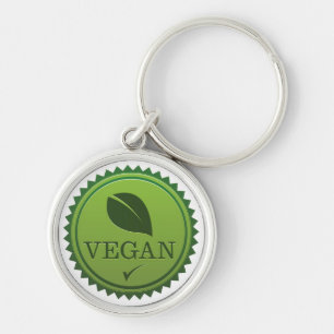 Green Vegan Key Chain