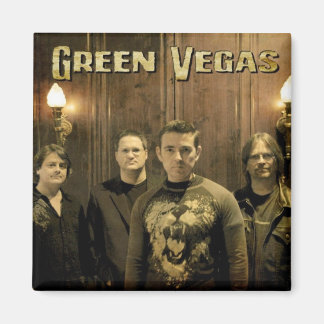 Green Vegas Band Photo Magnet