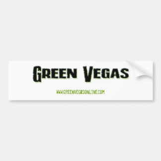 Green Vegas Bumper Sticker