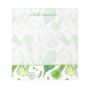 Green Vegetable Fennel Kale Reminder Notes