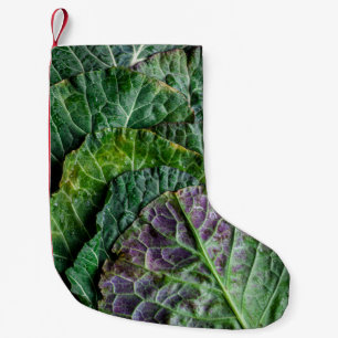 Green vegetable small christmas stocking