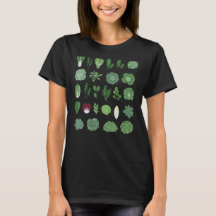 Green Vegetables Cute Healthy Salad Food Love Vegg T-Shirt