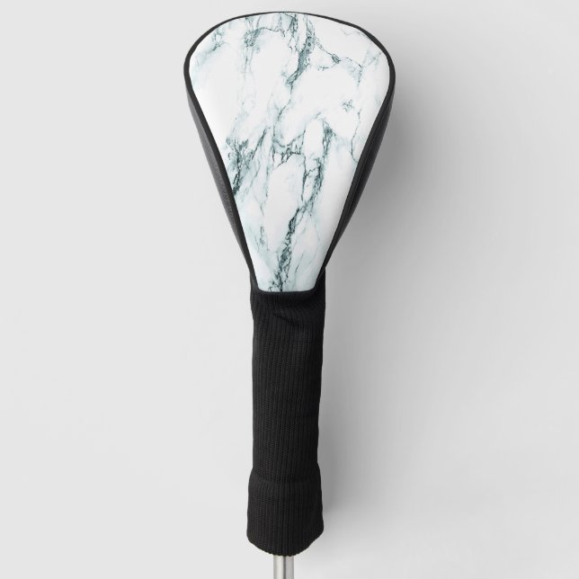 Green Vein Marble Look Golf Head Cover (Front)