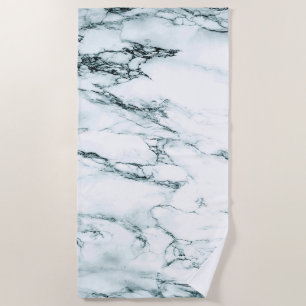 Green Vein Marble Look Personal Beach Towel