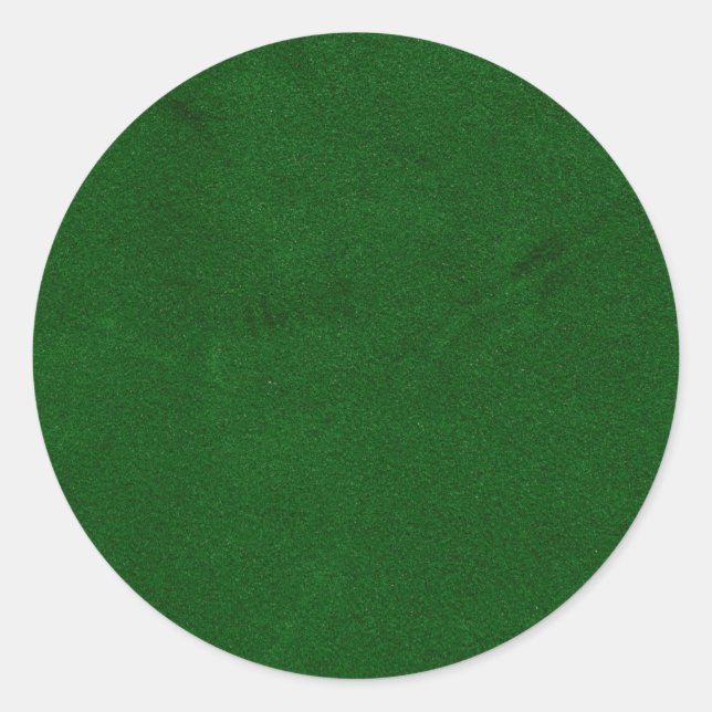 Green Velvet Blank Template  Classic Round Sticker (Front)