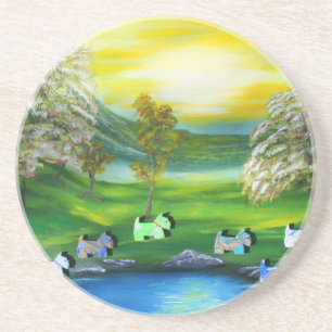 Green Venus Scotties at the Pond Coaster