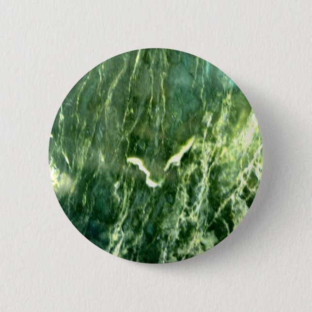 Green Verde Alpi Marble 6 Cm Round Badge (Front)