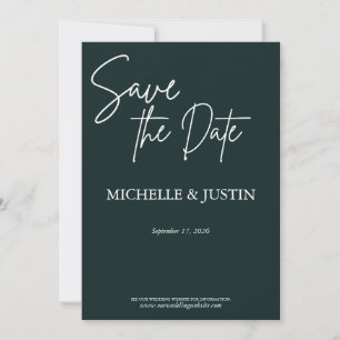 Green Verdigris Save The Date