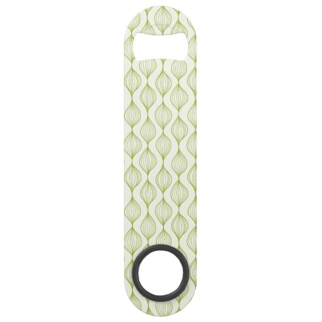 Green vertical ogee pattern background (Front)