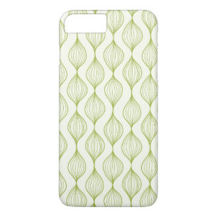 Green vertical ogee pattern background iPhone 8 plus/7 plus case