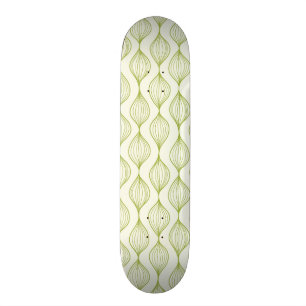 Green vertical ogee pattern background skateboard