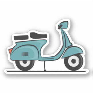 green vespa scooter 