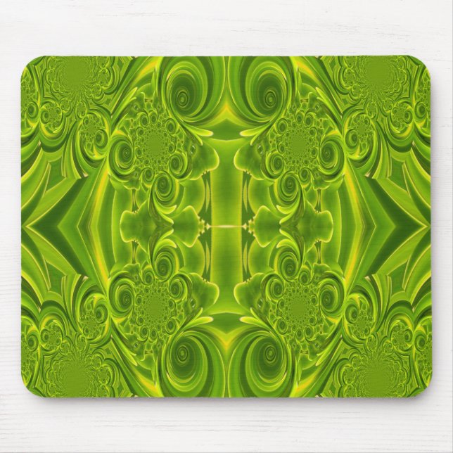 Green Vibrant Texture Mousepad (Front)
