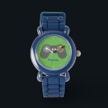 Green Video Game Controller Watch<br><div class="desc">This fun watch features a cool vector illustration of a video games controller and can be personalised with your child's name,  monogram,  initial,  or any text of your choice for a perfect custom gift.</div>