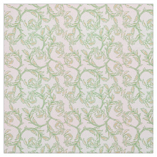 Green Vine Pattern Decorative Textile Fabric
