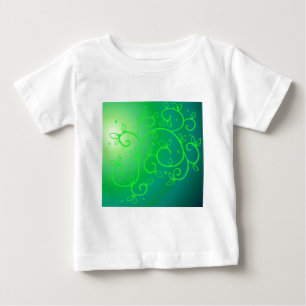 Green Vines Irish Luck Ireland Plant Flowers Art Baby T-Shirt