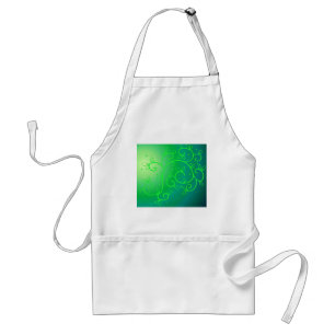 Green Vines Irish Luck Ireland Plant Flowers Art Standard Apron