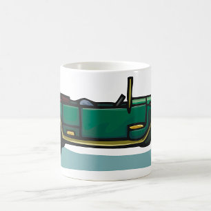 Green Vintage Car Classic Old-Timer Automobile  Coffee Mug