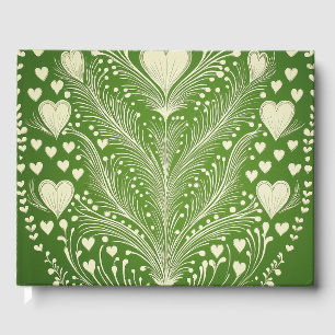 Green Vintage Lithograph #4 Digital Art Guest Book